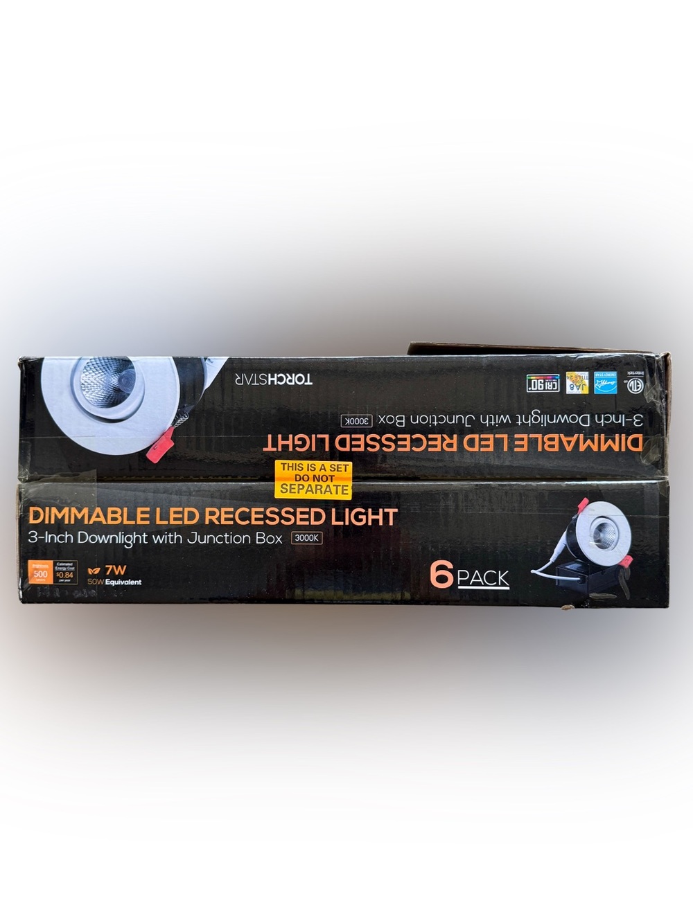 TorchStar 3” LED Recessed Light Lot – 12 Lights – 2 Packs Dimmable 3000K